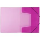 Папка на резинке Neon А4, 500 мкм, неоновая розовая - Фото 2