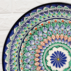 Ляган узбекский Риштанская керамика «Узоры», d=42 см, синий МИКС - Фото 4