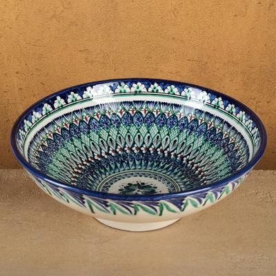 Бульонница узбекская Риштанская Керамика, 1.9 л, d=25 см, синяя