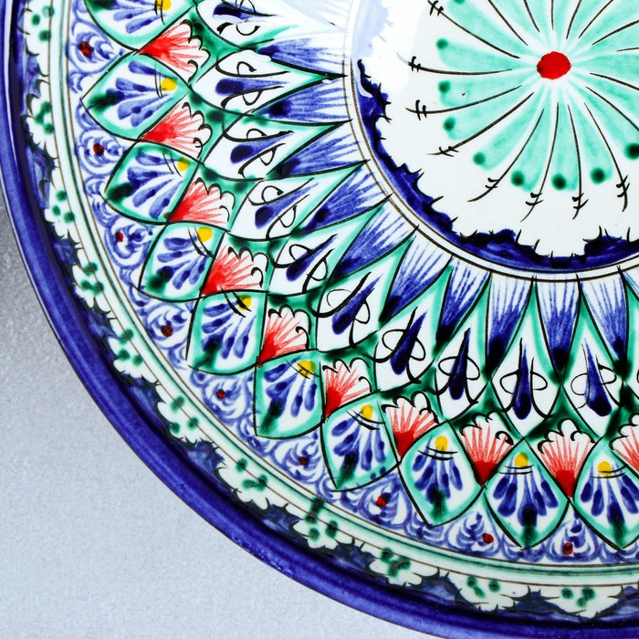 Супница Риштанская Керамика "Цветы", 25 см, микс - фото 1889212913