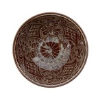 Коса Риштанская Керамика "Узоры" 15 см, малая, коричневая - фото 4575354