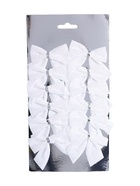 Ёлочные игрушки 12 шт. «Зимнее волшебство. Бантик» пластик, 5.5×5 см, белый - Фото 7