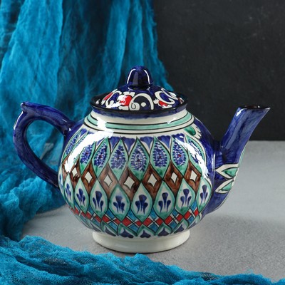 Чайник заварочный Риштанская Керамика «Узоры», 1 л, МИКС