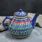 Чайник заварочный Риштанская Керамика «Узоры», 1.6 л, синий МИКС - Фото 2