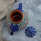 Чайник Риштанская Керамика "Узоры", 1600 мл, синий микс - Фото 6