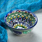 Пиала узбекская Риштанская Керамика «Цветы», 100 мл, d=8.5 см, МИКС - Фото 4