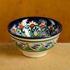 Пиала узбекская Риштанская Керамика «Узоры», 120 мл, d=9.5 см, МИКС - Фото 6