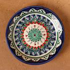Тарелка Риштанская Керамика "Цветы", синяя, плоская, 15 см, микс - Фото 2