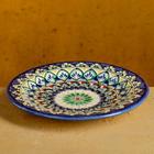 Тарелка узбекская Риштанская Керамика «Цветы», d=17 см, МИКС - Фото 1