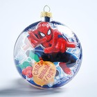 Аппликация 3D в шаре "Новый год" 8 см, Человек-паук - Фото 2