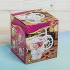 Кружка 300 мл «Букет лаванды», с ситом, ложкой и крышкой - Фото 5