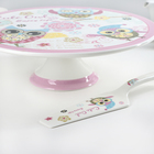 Подставка для торта 28,5х9,7 см "Веселая сова", с лопаткой - Фото 2