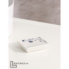 Набор аксессуаров для ванной комнаты «Пейзаж. Сад», 4 предмета (дозатор 250 мл, мыльница, 2 стакана), цвет белый - Фото 4