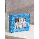 Набор аксессуаров для ванной комнаты «Пейзаж. Сад», 4 предмета (дозатор 250 мл, мыльница, 2 стакана), цвет белый - Фото 7