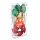 Украшение ёлочное "Лампочка" (набор 10 шт) 5х2,5 см микс - Фото 2