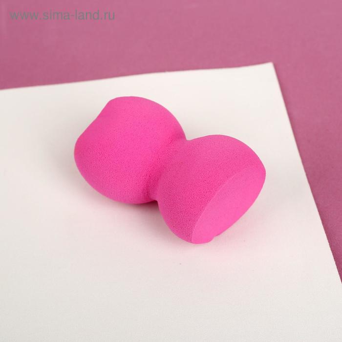 Спонж для нанесения косметики, 7 × 4 см, цвет розовый - Фото 1