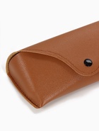 Футляр для очков на кнопке, 16×3.5×6.5 см, коричневый - Фото 3