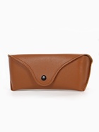 Футляр для очков на кнопке, 16×3.5×6.5 см, коричневый - Фото 6