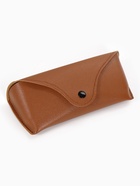 Футляр для очков на кнопке, 16×3.5×6.5 см, коричневый - Фото 7