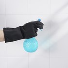 Перчатки хозяйственные латексные Доляна, размер L, защитные, химически стойкие, 60 гр, цвет чёрный - Фото 6