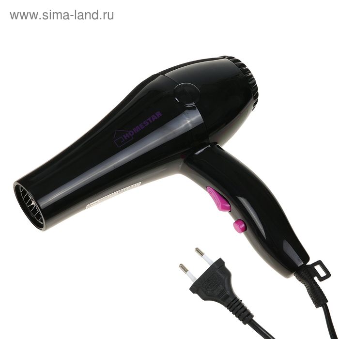 Фен для волос HOMESTAR HS-8004, 1000 Вт, 2 скорости, 3 температурных режима - Фото 1