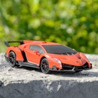 Машина радиоуправляемая Lamborghini Veneno, 1:24, работает от батареек, свет, цвет оранжевый, mz 27043 - Фото 4