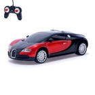 Машина радиоуправляемая Bugatti Veyron, 1:24, работает от батареек, свет, цвет красный - Фото 1