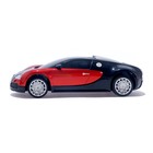 Машина радиоуправляемая Bugatti Veyron, 1:24, работает от батареек, свет, цвет красный - Фото 2