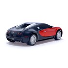 Машина радиоуправляемая Bugatti Veyron, 1:24, работает от батареек, свет, цвет красный - Фото 3