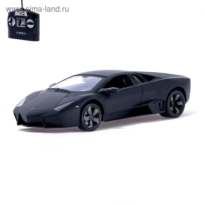 Машина радиоуправляемая Lamborghini Reventon, 1:14, работает от аккумулятора, свет, цвет черный - Фото 1