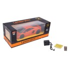 Машина радиоуправляемая Lamborghini Aventador, 1:14, работает от аккумулятора, свет, цвет оранжевый - Фото 2