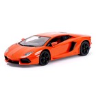 Машина радиоуправляемая Lamborghini Aventador, 1:14, работает от аккумулятора, свет, цвет оранжевый - Фото 4