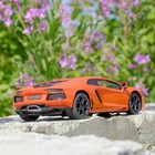 Машина радиоуправляемая Lamborghini Aventador, 1:14, работает от аккумулятора, свет, цвет оранжевый - Фото 9