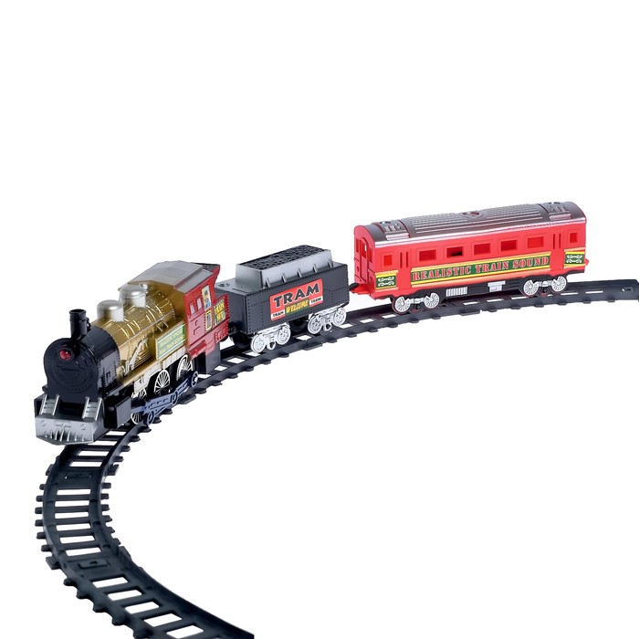 Железная дорога «Скорый поезд», радиоуправляемая, работает от батареек, световые и звуковые эффекты - фото 1899543863