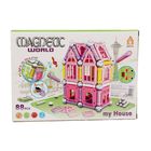 Конструктор магнитный «Дом», световые и звуковые эффекты, 88 деталей - Фото 2