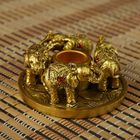 Подсвечник полистоун подставка под благовония "Четыре слона" стразы 3,5х7,3х7,3 см - Фото 1