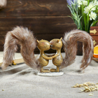 Сувенир полистоун "Влюблённые бельчата с пушистыми хвостиками" 14х13х4,5 см - Фото 4