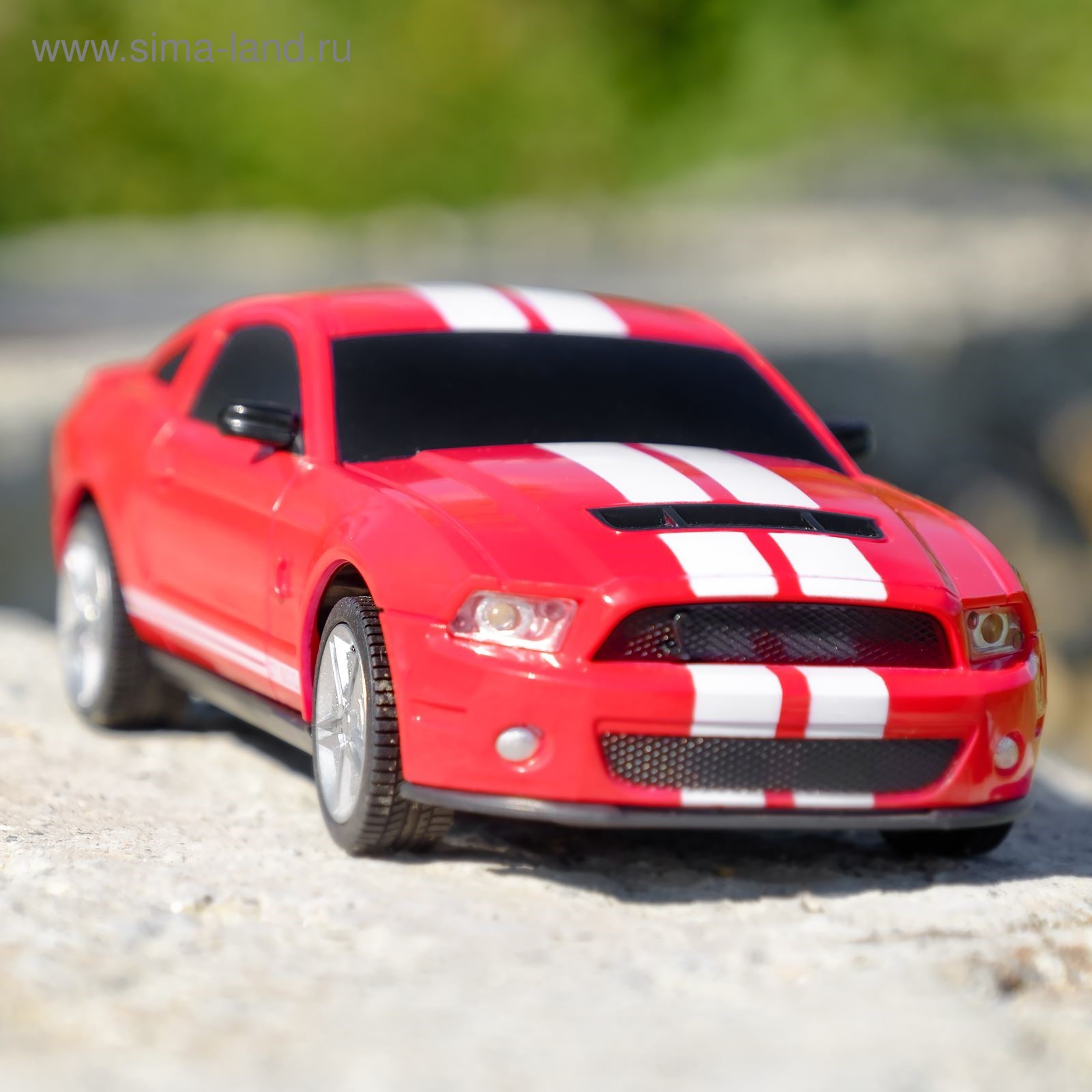 Машина радиоуправляемая Ford Shelby Mustang, 1:24, работает от батареек,  свет, цвет красный, mz 27050 (2394309) - Купить по цене от 458.00 руб. |  Интернет магазин SIMA-LAND.RU