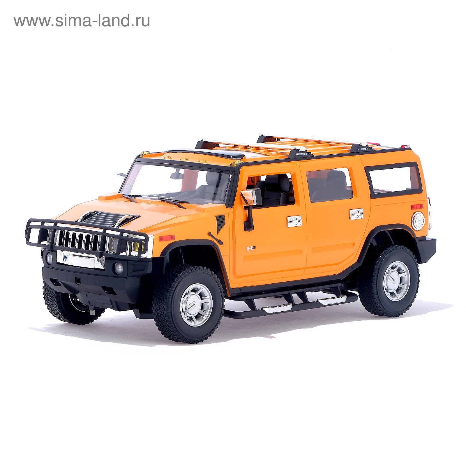 Машина радиоуправляемая Hummer H2, 1:14, работает от аккумулятора, свет,  цвет оранжевый (2394323) - Купить по цене от 1 576.00 руб. | Интернет  магазин SIMA-LAND.RU