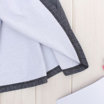 Юбка для девочки "Школьная пора", рост 134 см (68), цвет серый