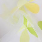 Тюль "Этель" Цветы лета (цвет зелёный) без утяжелителя, ширина 135 см, высота 270 см - Фото 3
