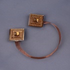 Подхват для штор «Блестящий квадрат», 4×4 см, коричневый - Фото 2