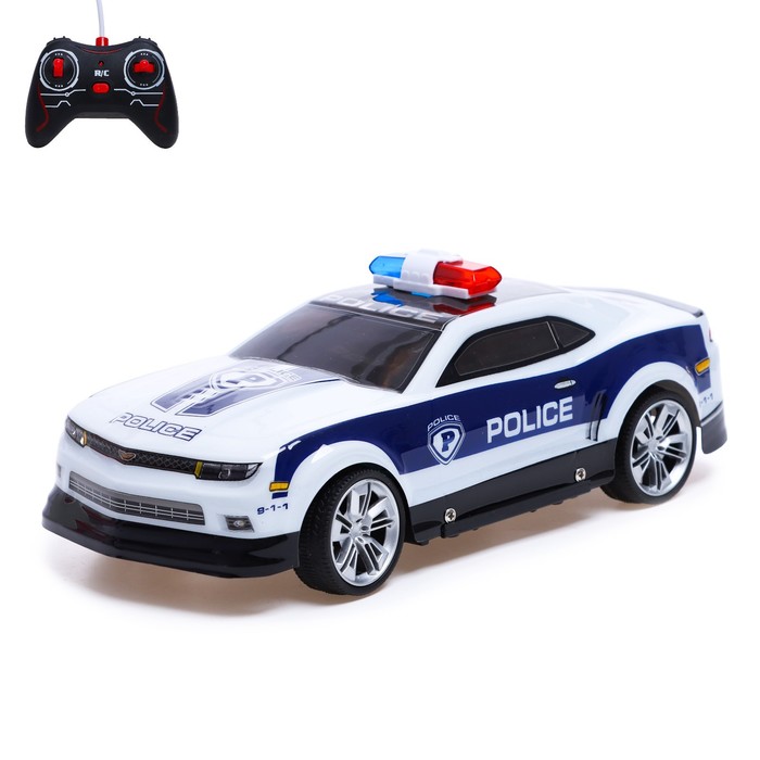 Машинка на пульте управления «Патруль», радиоуправление, работает от батареек, световые эффекты, цвета МИКС - Фото 1