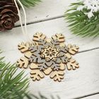 Елочная игрушка «Резная снежинка» МИКС - Фото 2