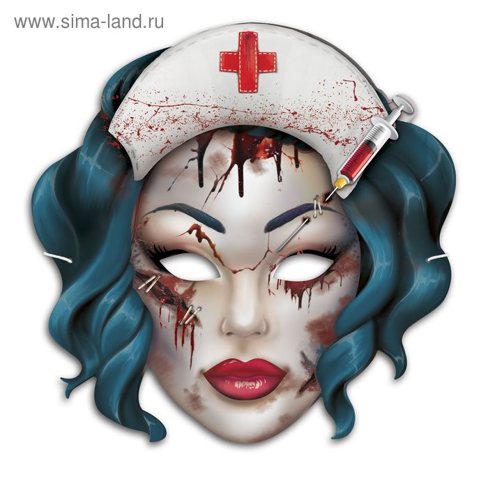 Маска карнавальная "Мертвая медсестра" - Фото 1