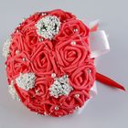 Букет-дублёр для невесты «Французское кружево» из силиконовых роз, красный - Фото 1