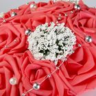Букет-дублёр для невесты «Французское кружево» из силиконовых роз, красный - Фото 3