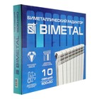 Радиатор биметаллический STI, 500×80 мм, 10 секций - Фото 2