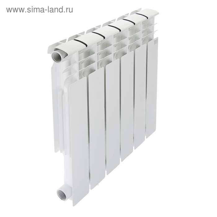 Радиатор алюминиевый STI, 500 х 80 мм, 6 секций - Фото 1