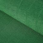 Бумага для упаковок и поделок, гофрированная, тёмно-зелёная, зеленая, однотонная, двусторонняя, рулон 1 шт., 0,5 х 2,5 м - Фото 1